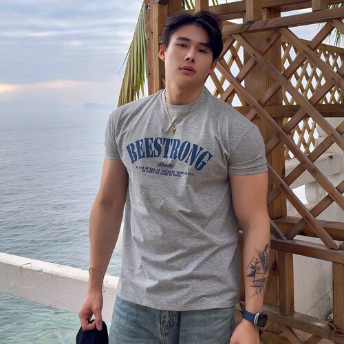 BST春夏百搭显型显壮印花T恤
