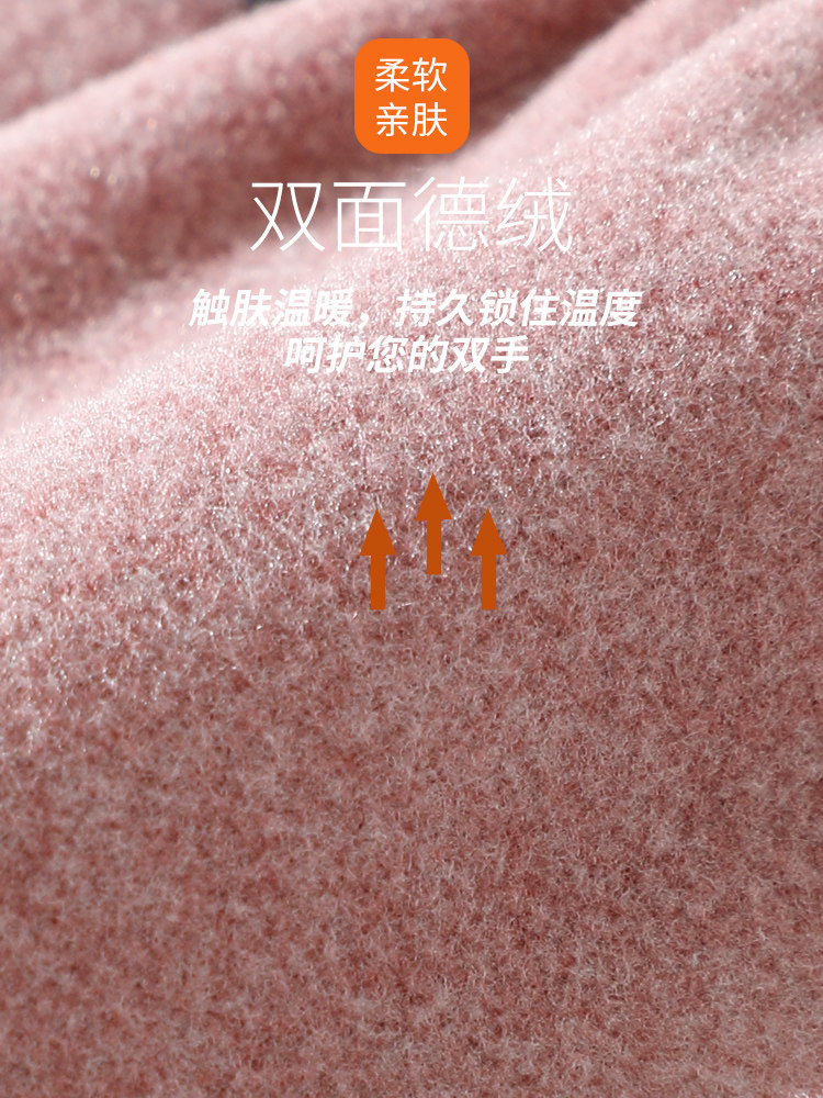 VELVET GLOVES MENS WINTER WARMTH OUTDOOR DRIVING RIDING ELECTRIC CARS MOTORCYCLES SPRING AND AUTUMN WINDPROOF DEW TWO-FINGER TOUCH SCREEN