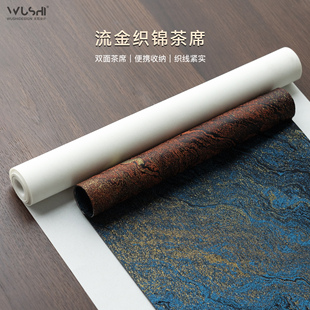 织锦高端防水茶席禅意垫子茶台新中式桌布茶桌茶盘垫布宋干泡桌旗