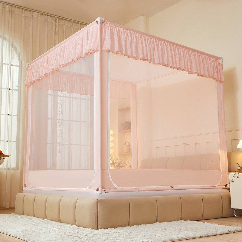 蚊帐防摔家用2025新款卧室婴儿高级蚊帐儿童床围栏全底纹帐防掉床,床上用品,蚊帐,淘宝优惠券,粉丝福利购,淘宝优惠卷