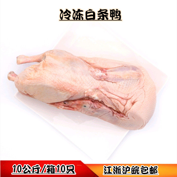 冷冻白条鸭 20斤/箱 新鲜鸭肉 冰冻整鸭子 10只/箱2斤左右/只包邮