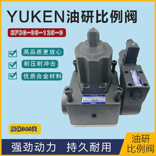 160 YUKEN双比例阀EFBG 125 15注塑机电液比例双控制阀