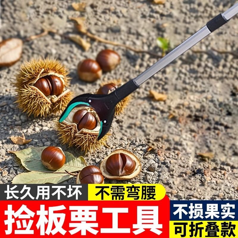 捡栗子神器摘果工具夹捡板栗专用