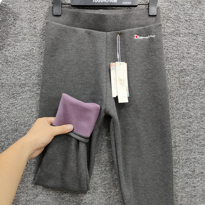 外穿螺纹显瘦弹力保暖裤加绒加厚