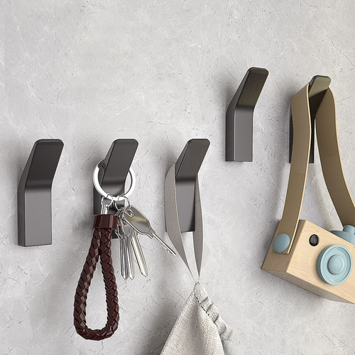 太空铝挂钩衣钩枪灰门后免打孔