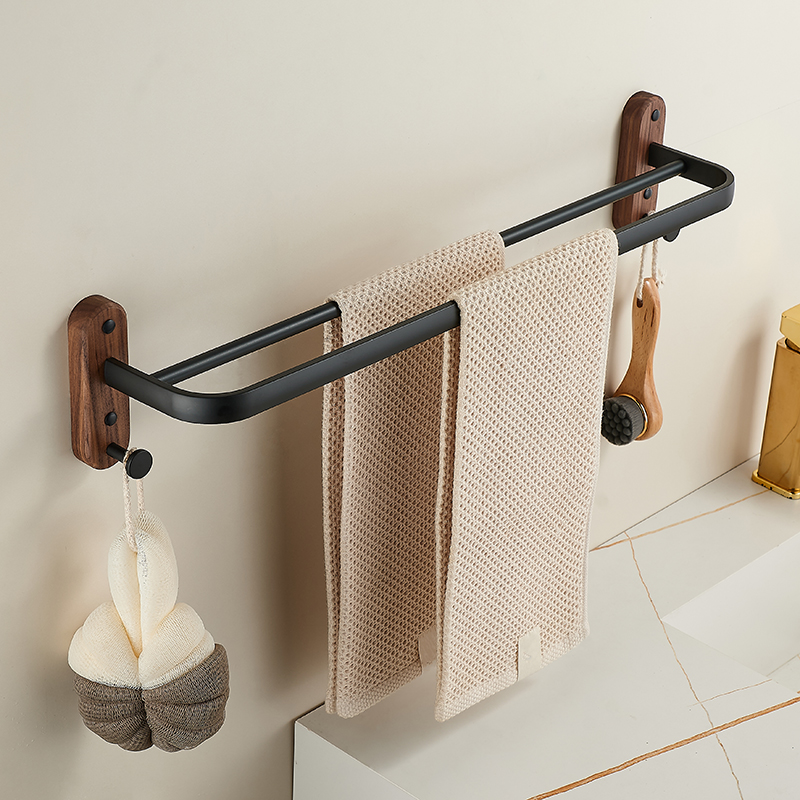 卫生间毛巾架优质实木坚固耐用