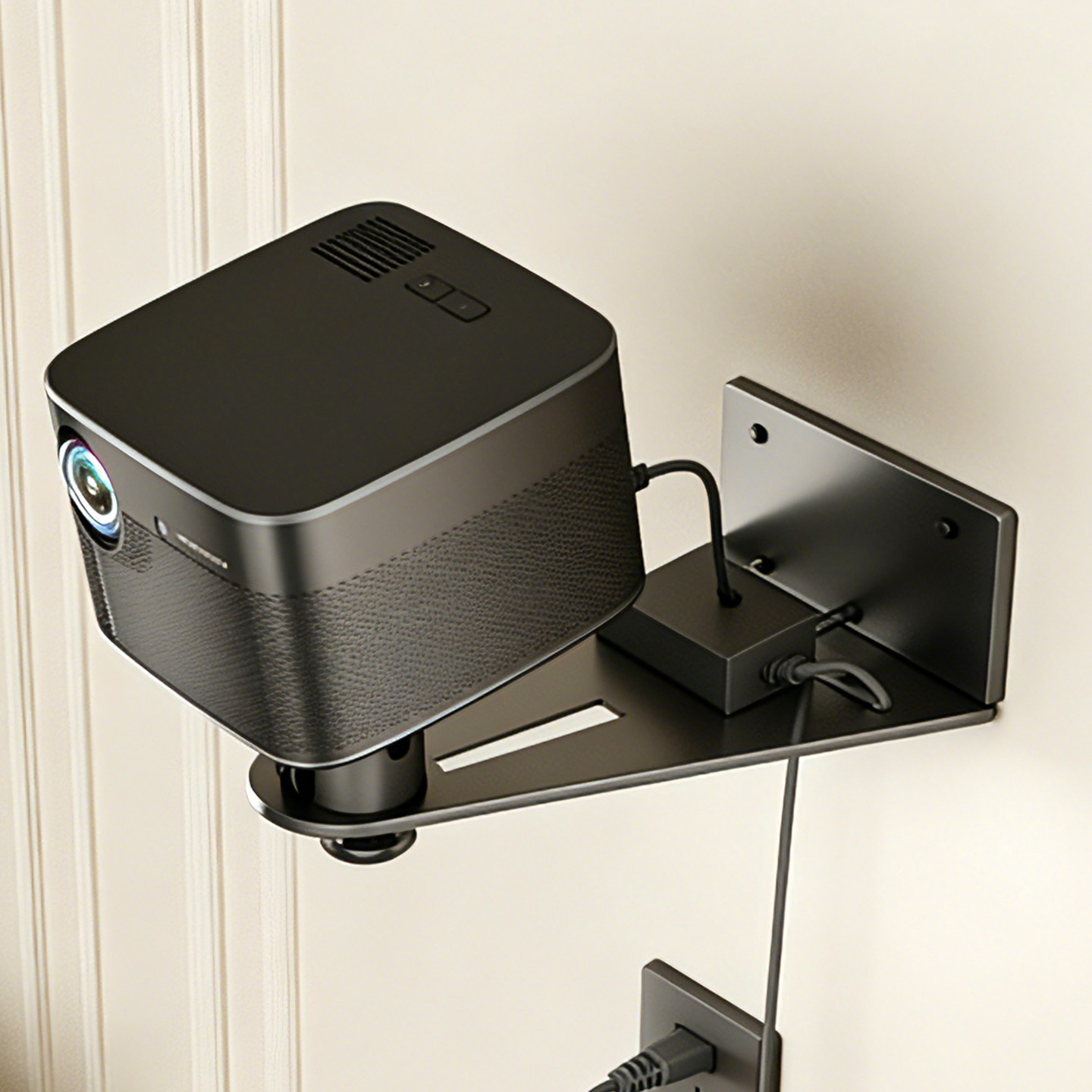 投影仪支架壁挂墙上床头置物架适用小米坚果极米当贝大眼橙康佳固定架云台通用支架 海信C3/C2系列/M2Pro可用