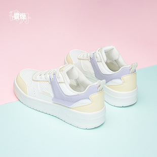 乔丹质燥低帮板鞋女2024轻便透气缓震耐磨厚底增高休闲运动鞋女鞋