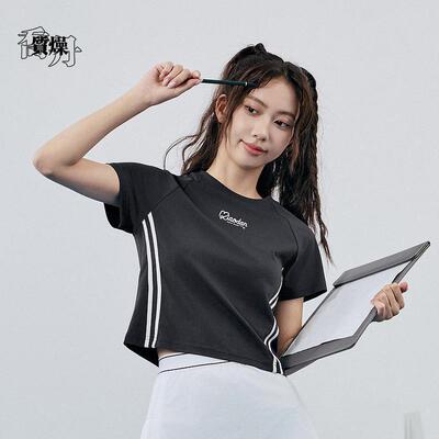 乔丹短袖T恤衫女2026夏季圆领短款透气舒适亲肤短袖QDLHS2262199