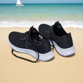 网面透气软底学生运动一脚蹬懒人鞋 春季 子 女跑步鞋 中国乔丹运动鞋