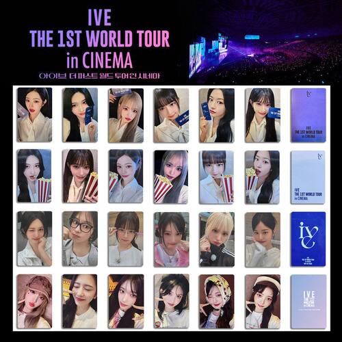 闪小卡周边world cinematour电影入场小卡芙  圆秋瑞怜IVE卡 快
