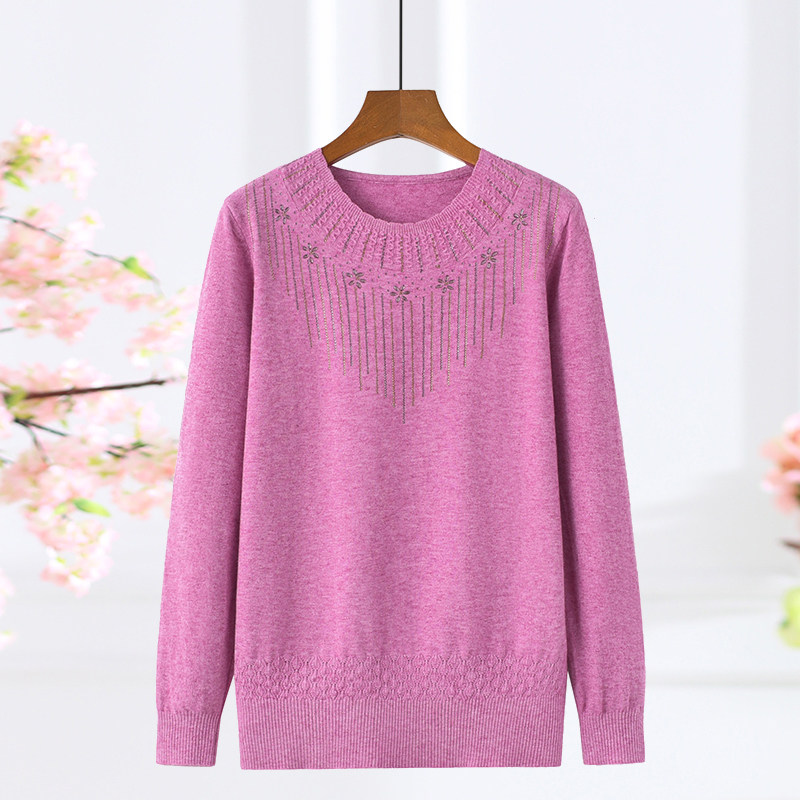 中老年妈妈装春秋薄款毛衣针织衫中年妇女大码打底衫加肥加大上衣,女装/女士精品,中老年女装,淘宝优惠券,粉丝福利购,淘宝优惠卷