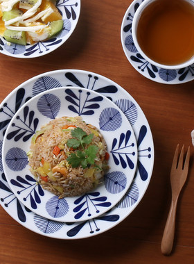 日本进口釉下彩轻薄饭碗陶瓷餐具