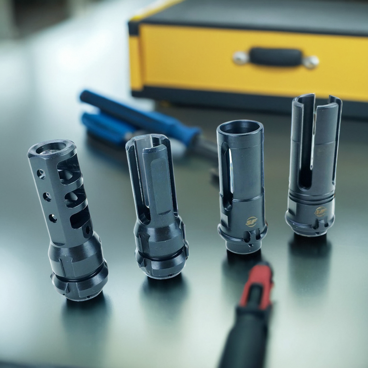 WARCOMP钢制14mm逆牙SF四叉 SF三叉 KEYMO 装饰前缀高品火帽配件