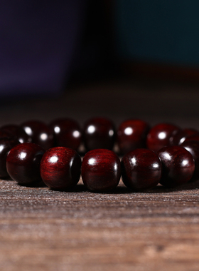 天然真品印度老料小叶紫檀手串男士檀木檀香佛珠冷门文玩手链女款