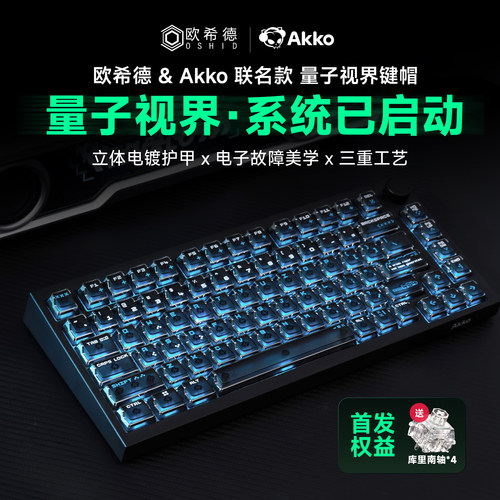 量子视界键帽电镀雾透大全套