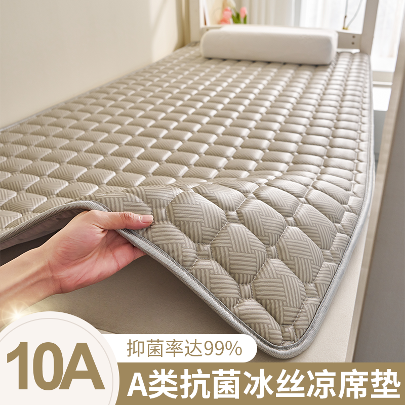 夏季凉席床垫遮盖物学生宿舍单人卧室软垫子冬夏两用90x190cm薄款