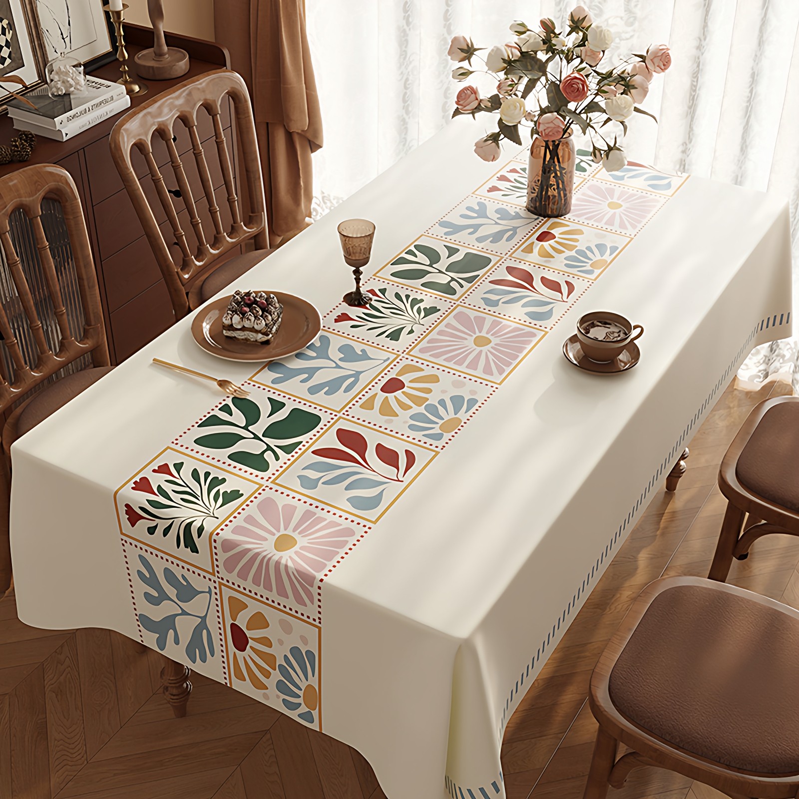 长方形桌布防水防油免洗PVC茶几布高级感餐桌布台布加厚2025新款,居家布艺,桌布,淘宝优惠券,粉丝福利购,淘宝优惠卷