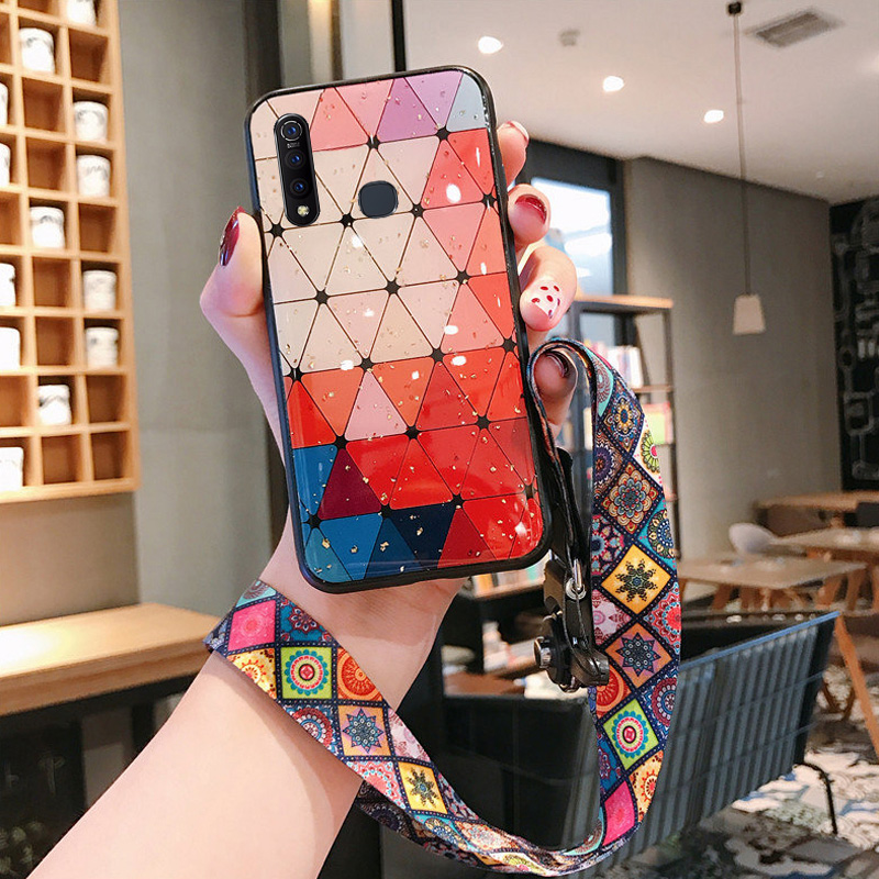 vivoz5x手机壳新款网红滴胶z5x仿玻璃女款潮牌镜面硅胶新品保护套vivoy满2元可用1元优惠券