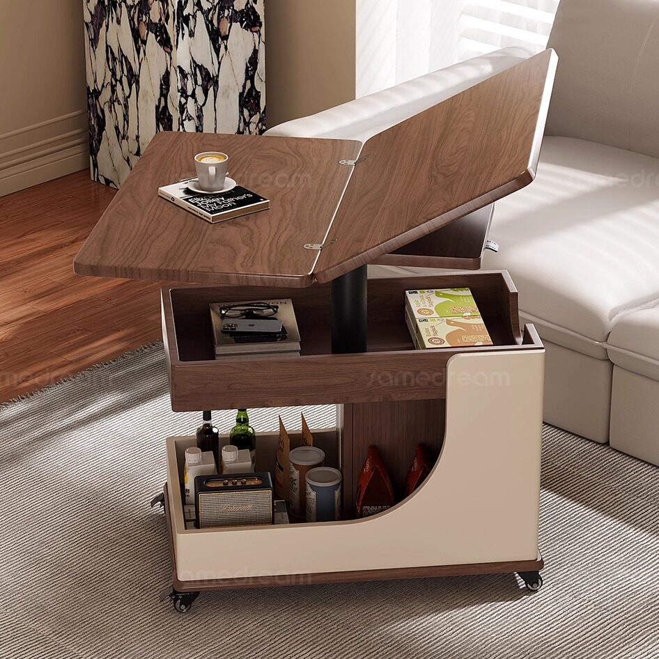 可移动折叠小茶几小推车沙发边几