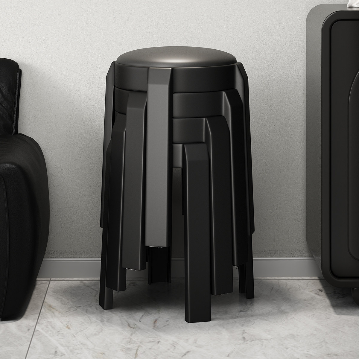 塑料凳子家用加厚可叠放软包圆凳结实耐用高级感板凳餐桌备用椅子,住宅家具,其它凳子,淘宝优惠券,粉丝福利购,淘宝优惠卷