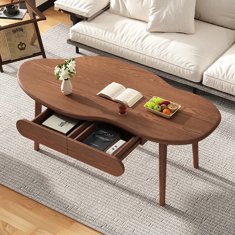 实木茶几客厅家用小户型阳台小茶桌2025新款轻奢高级感简约茶几桌