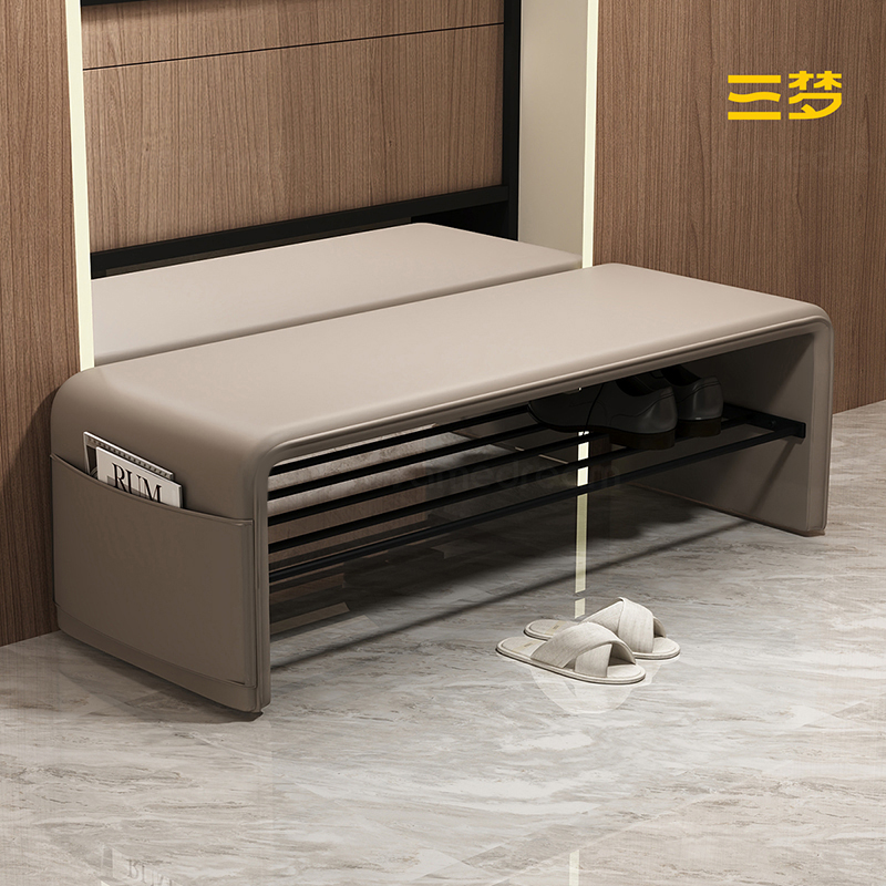 入户门家用轻奢高级感换鞋凳鞋架