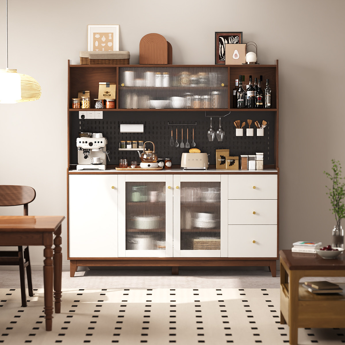 2026客厅餐边柜什么颜色好看？真实搭配经验与3条速判法则