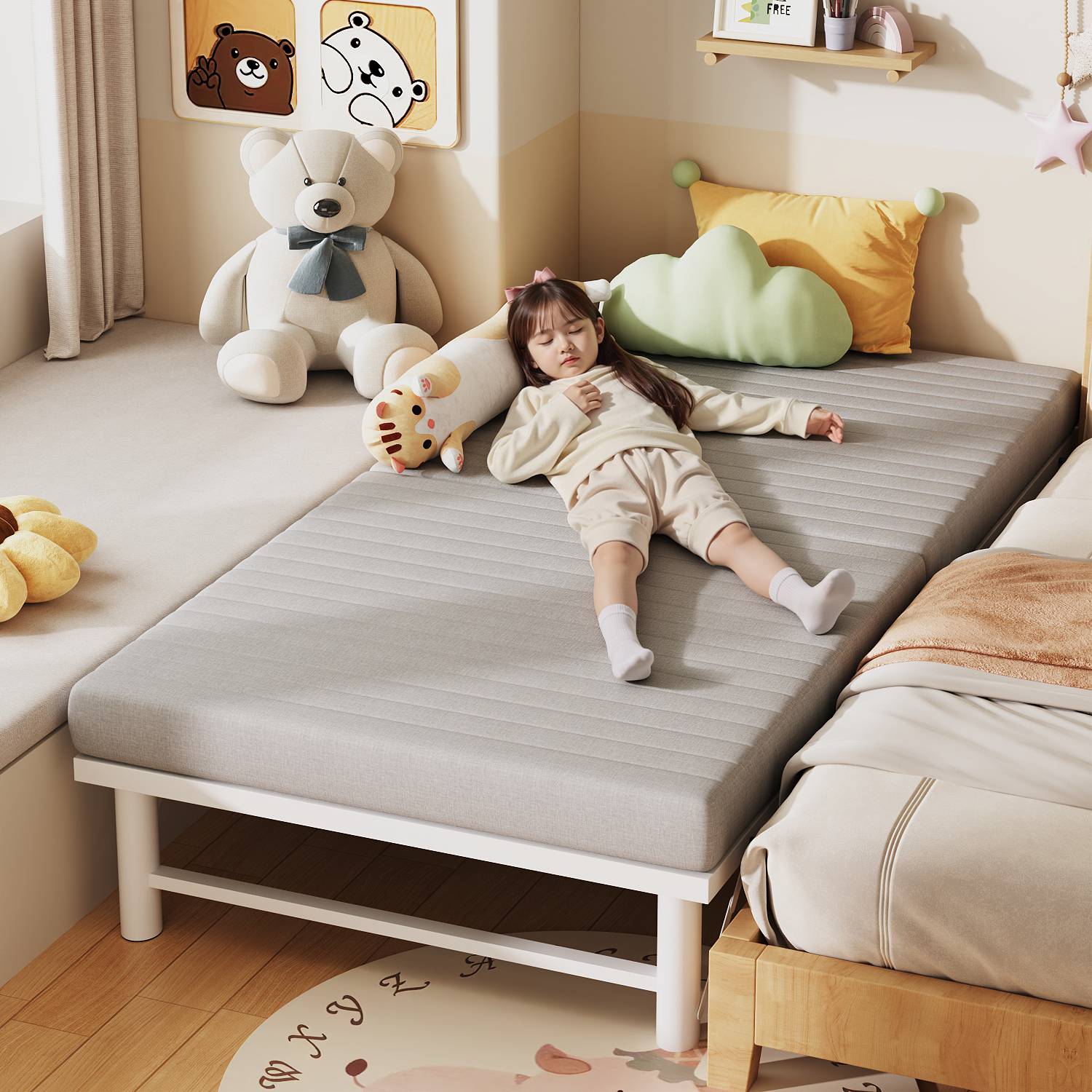 三梦家用折叠床成人家用加固单人床办公午休床加床酒店加床折叠床