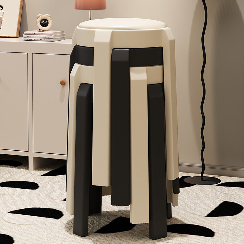 塑料凳子家用加厚可叠放圆凳