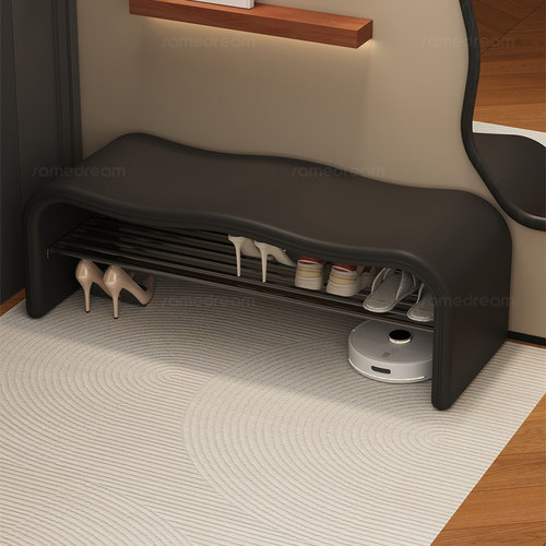 设计感曲线换鞋凳轻奢高级感鞋凳