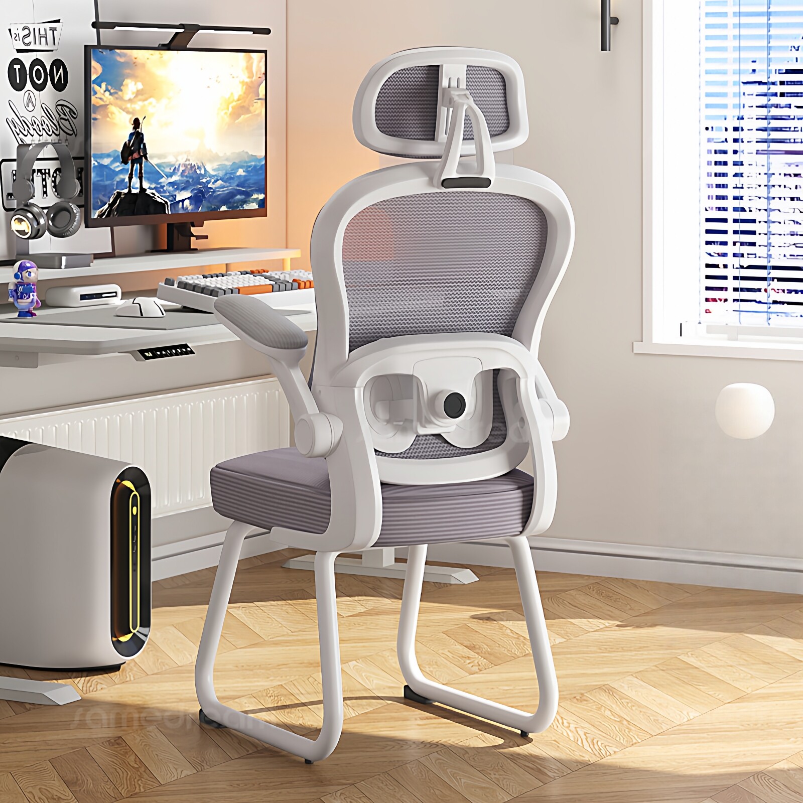 电脑椅子家用久坐舒适人体工学椅卧室宿舍书桌学习靠背办公电竞椅