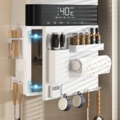 可开 门热水器遮挡罩厨房燃气管道装 饰洞洞板壁挂炉遮丑置物架磁