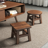 三梦实木小凳子家用客厅矮凳大人结实方凳儿童小板凳换鞋 凳沙发凳