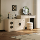 三梦实木梳妆台斗柜一体2025新款 化妆桌现代卧室简约小户型收纳柜