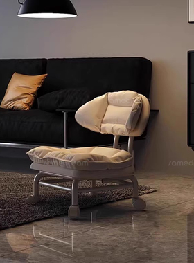 万向轮小凳子滑轮矮凳家用换鞋凳带娃神器儿童带轮板凳溜溜靠背椅