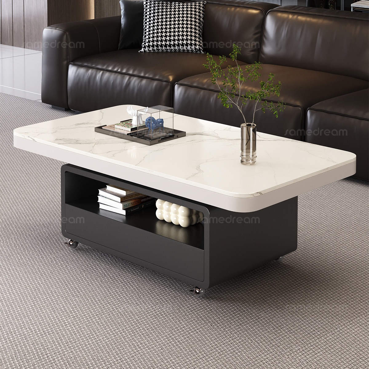 茶几客厅家用可移动阳台小茶桌2026新款高端小户型岩板茶几,住宅家具,茶几,淘宝优惠券,粉丝福利购,淘宝优惠卷