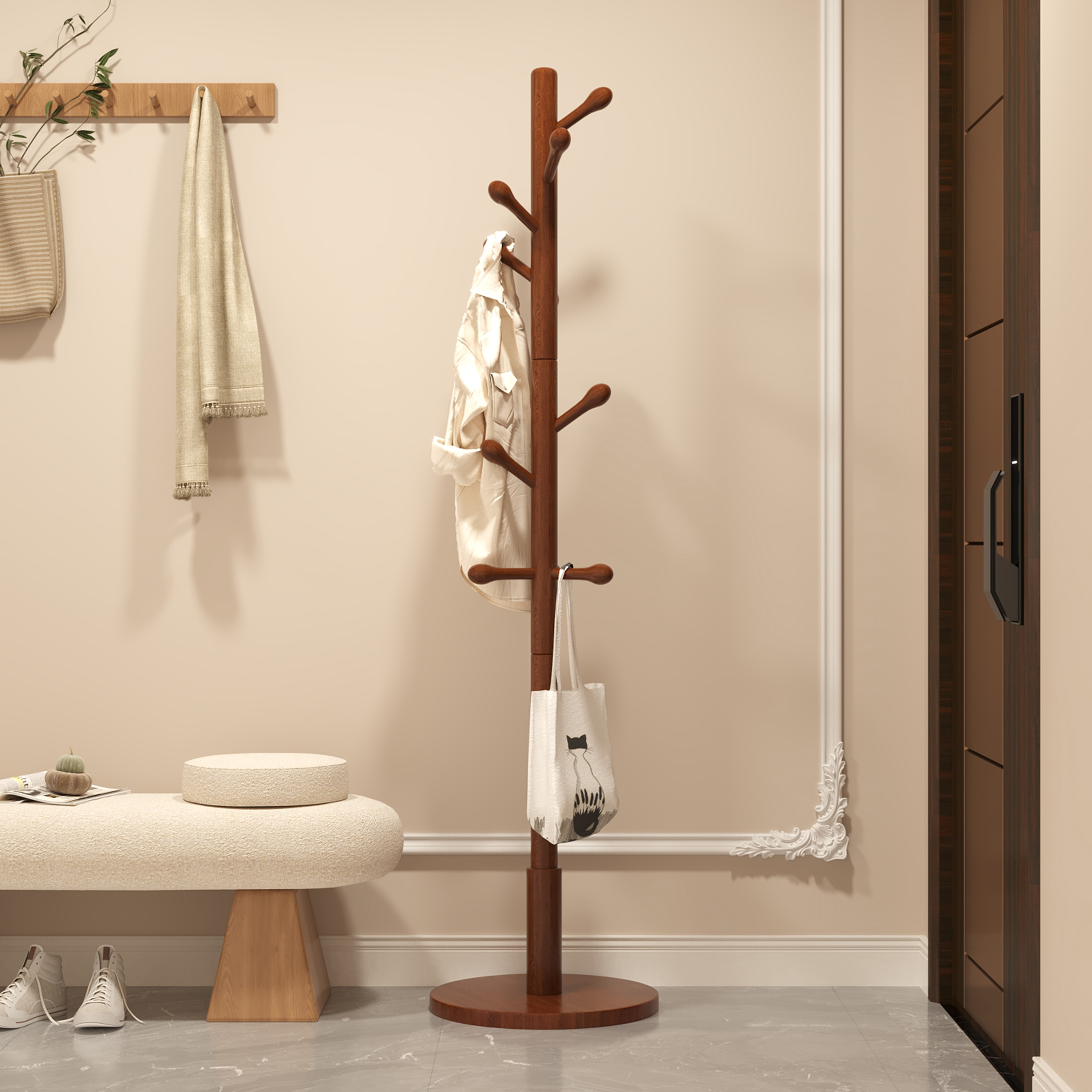 samedream实木简约挂衣架