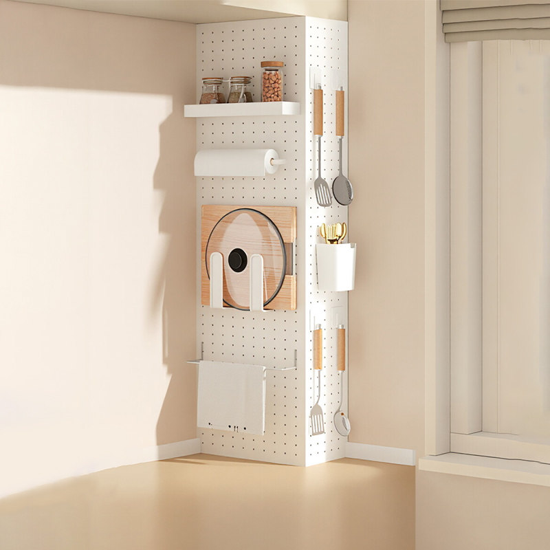 三梦厨房燃气管道遮挡装饰洞洞板定制天然气热水器遮挡罩下水管板