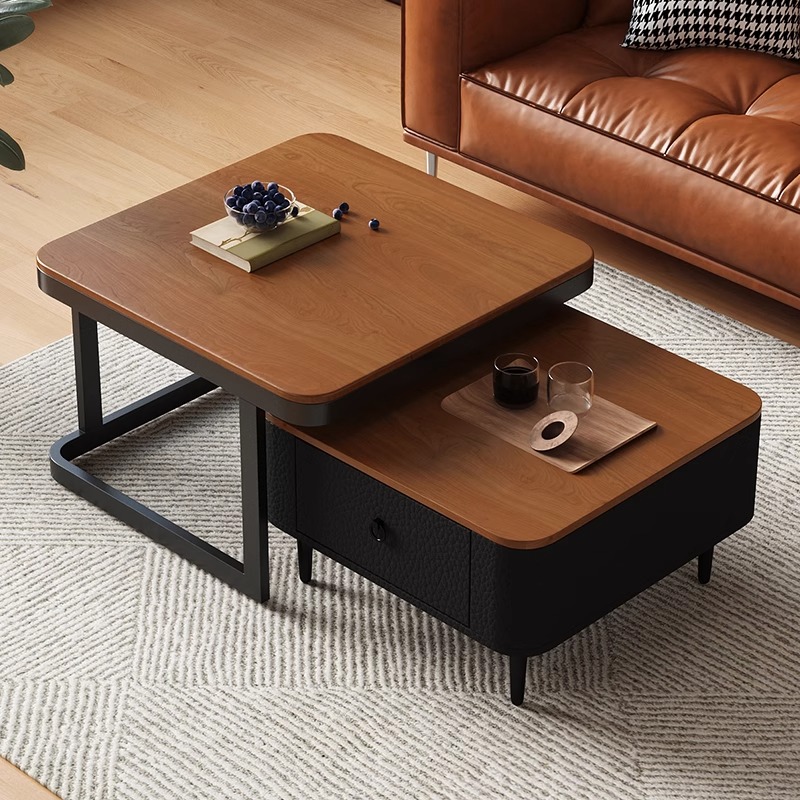 实木茶几新款客厅家用方形茶几桌