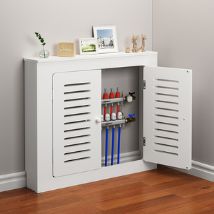 定制地暖分水器遮挡罩贴墙洞口遮挡盖板暖气装 饰弱电箱地暖遮挡门