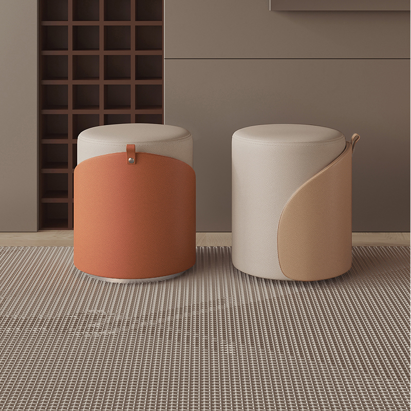 可旋转猫抓皮轻奢梳妆凳