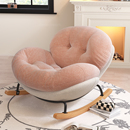 摇椅躺椅成人大人可睡觉奶油风单人蛋壳懒人沙发阳台客厅家用休闲
