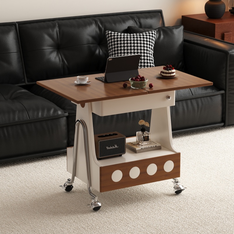 可移动折叠沙发边几小户型推车