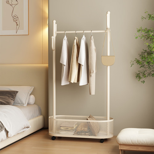 【全新升级】奶油风大容量衣帽架
