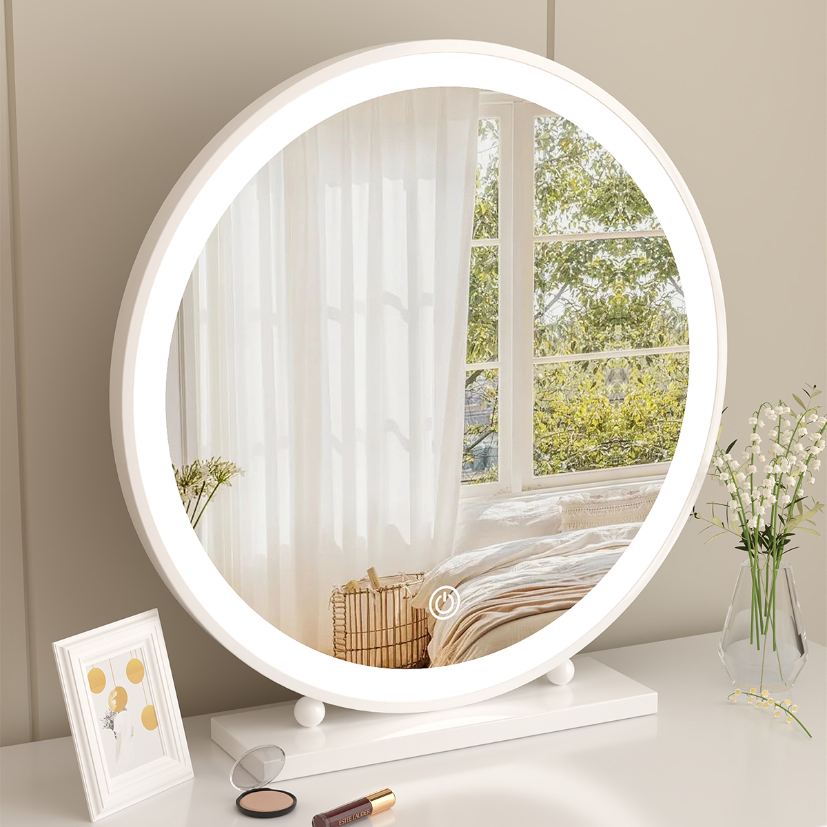 轻奢LED化妆镜梳妆镜高清镜面