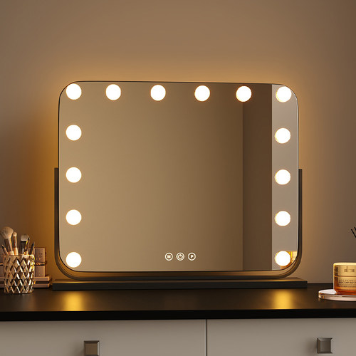 旋转发光化妆镜灯泡梳妆镜