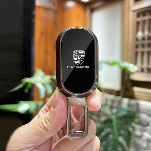 保时捷卡宴汽车安全带叉揷片头抠MACAN911帕拉梅拉玛卡插卡延长接