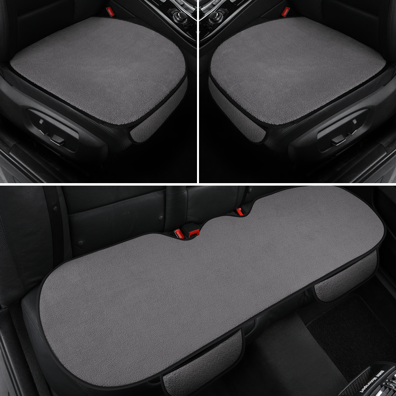 无靠背汽车坐垫毛绒保暖冬季