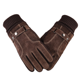 触屏棉手套冬天户外骑车摩托车 加绒骑行加厚保暖韩版 手套男士 冬季